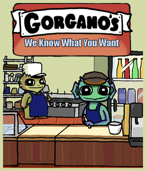 Gorgano's: We Know What You Want- nomchom comic cover