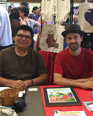  Nick with Ramirez Calamateo at SF Zinefest 2015