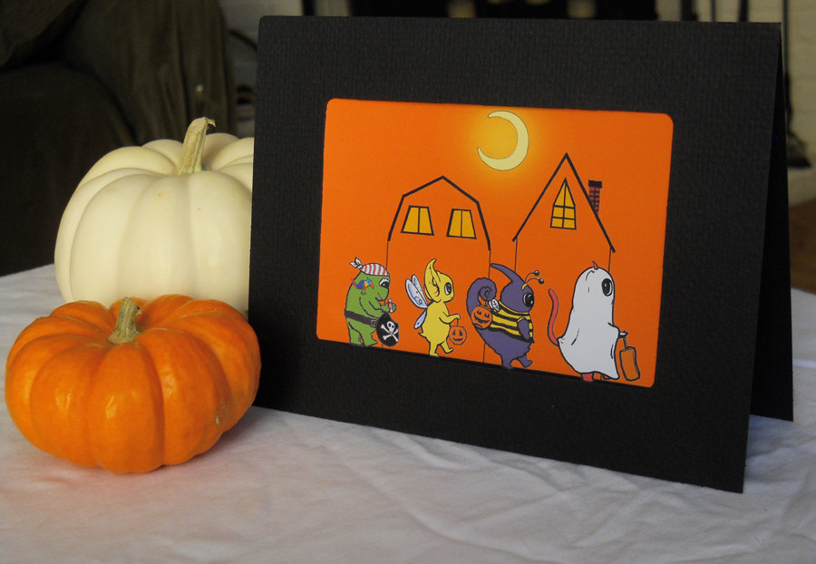 Nomchom Halloween Card